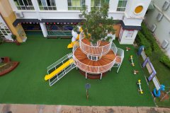 儋州市第一幼儿园木质非标游乐设备安装案例